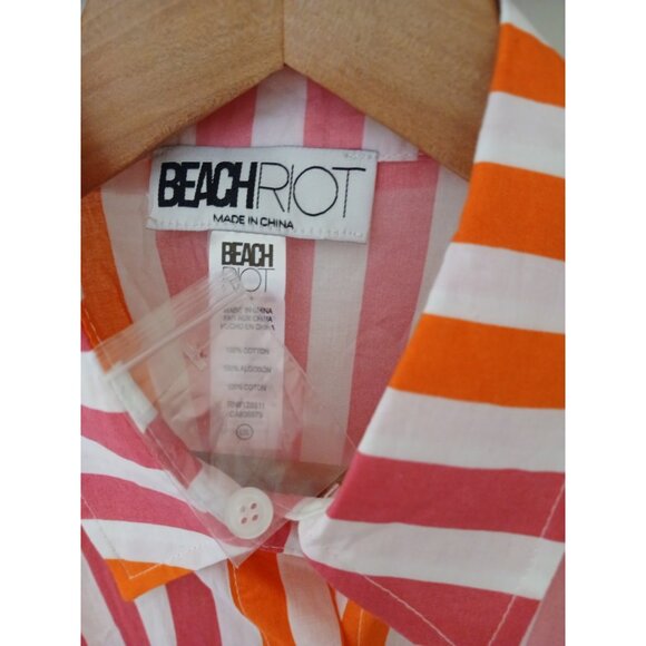Beach Riot Revolve Alexa Button-Up Top Cover-Up - Picture 5 of 11